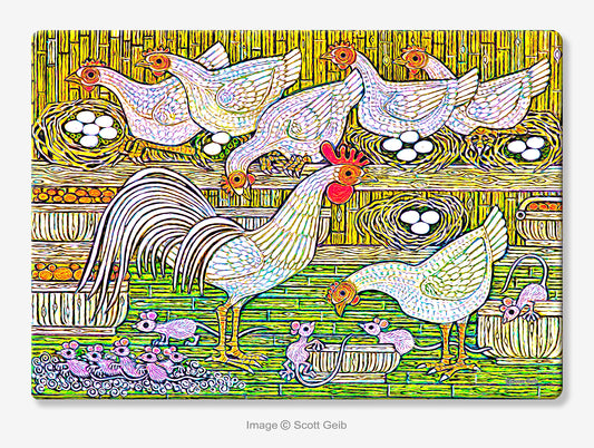 Chicken Coup Small Cutting Board