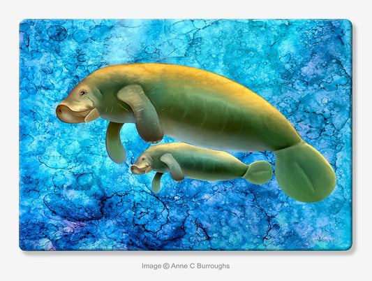 Manatees Cutting Board