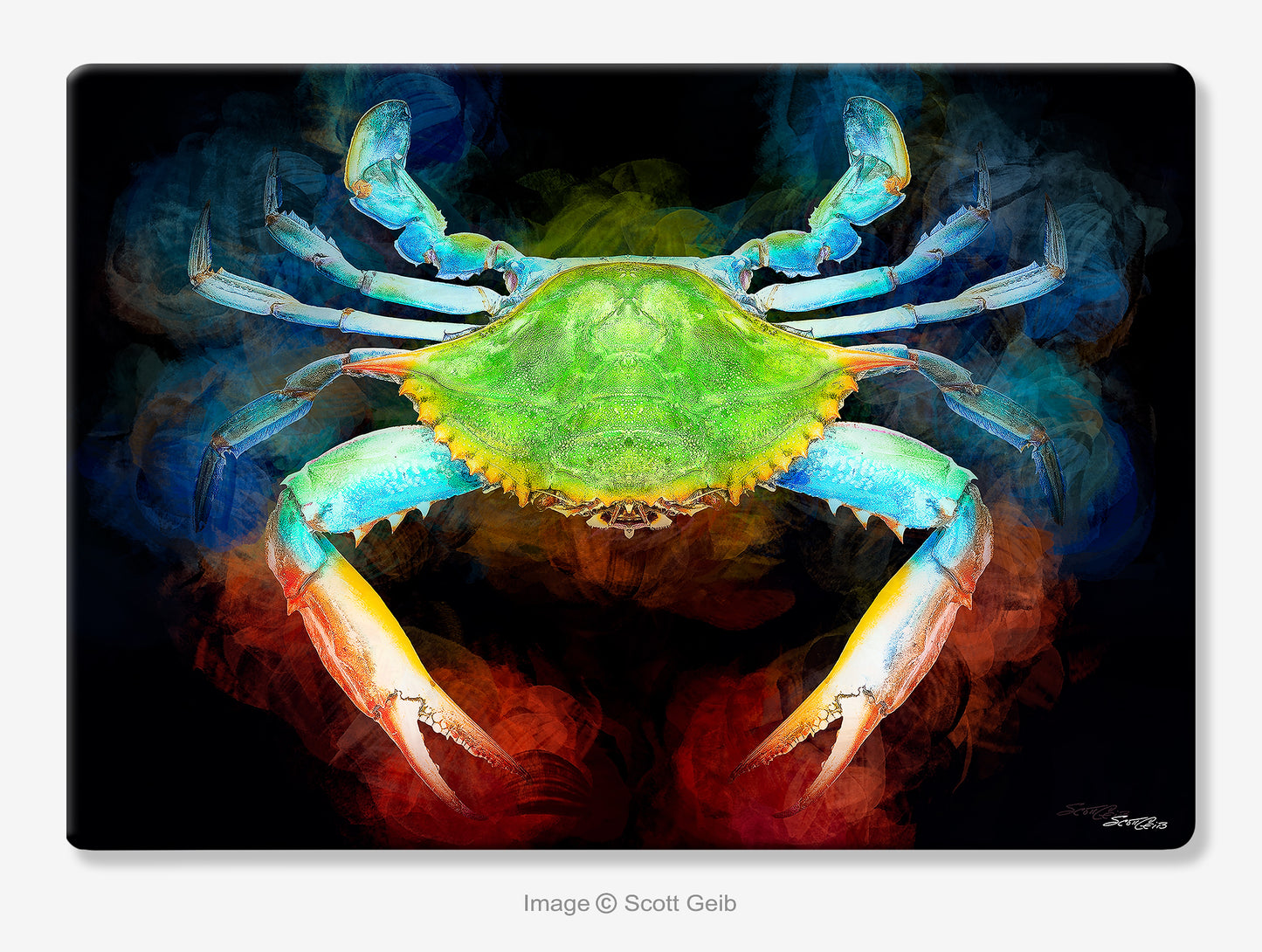 Night Crab Large Cutting Board