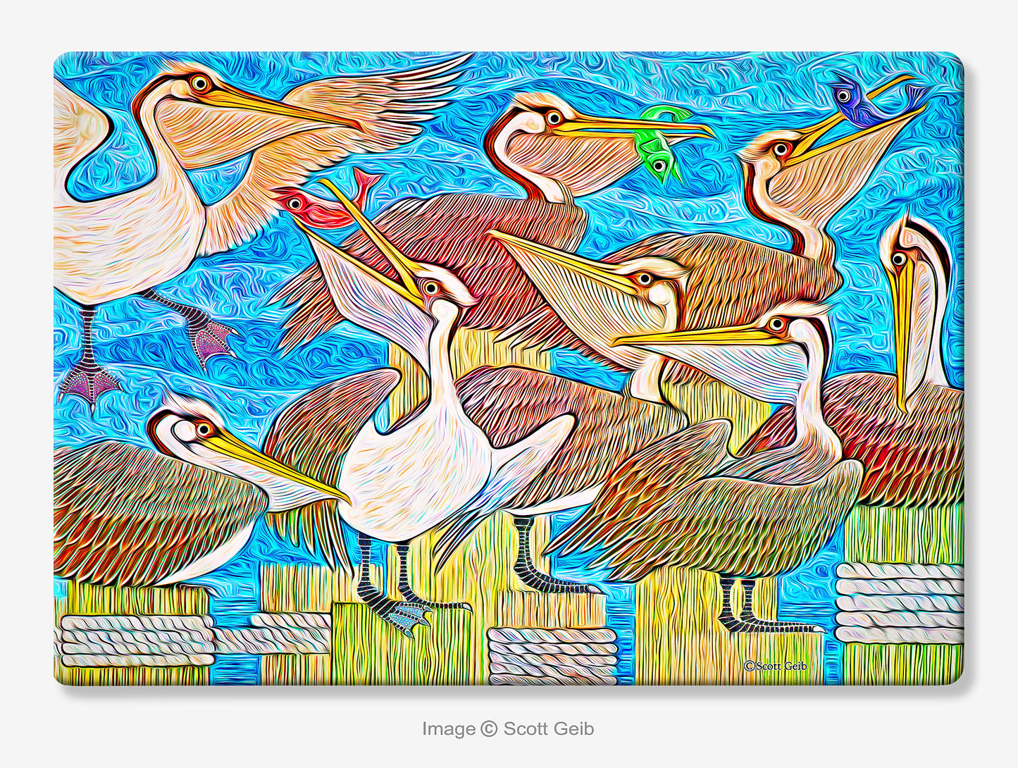 Pelicans Cutting Board